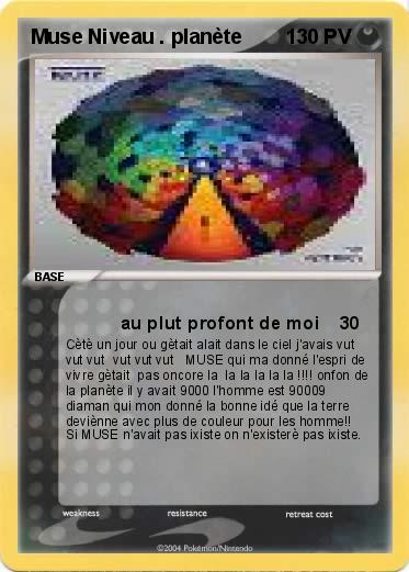 Pokemon Muse Niveau . planète
