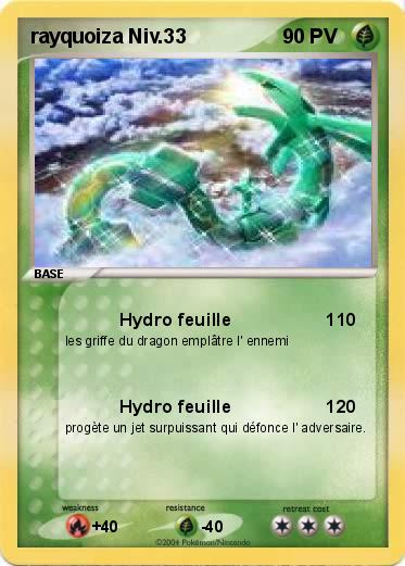 Pokemon rayquoiza Niv.33