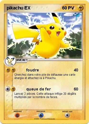 Pokemon pikachu EX