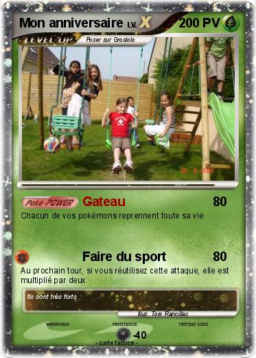 Pokemon Mon anniversaire