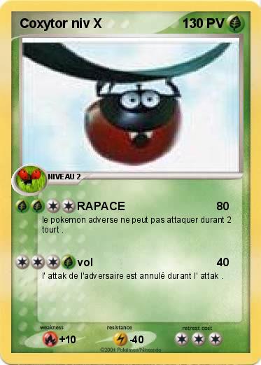 Pokemon Coxytor niv X