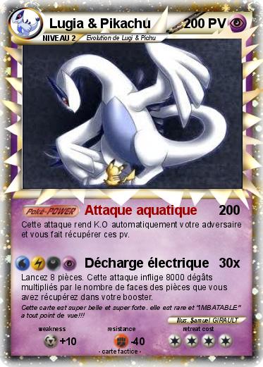 Pokemon Lugia & Pikachu