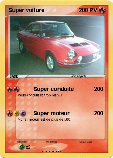 Pokemon Super voiture