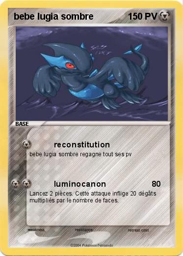 Pokemon bebe lugia sombre