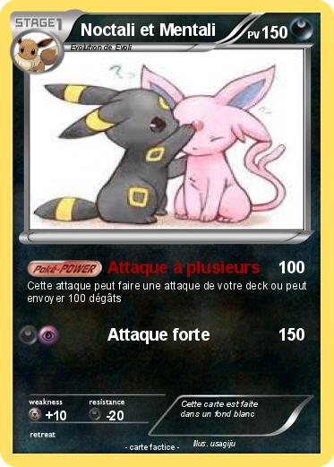 Pokemon Noctali et Mentali