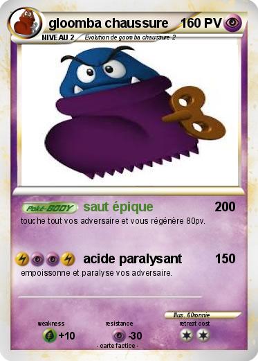 Pokemon gloomba chaussure