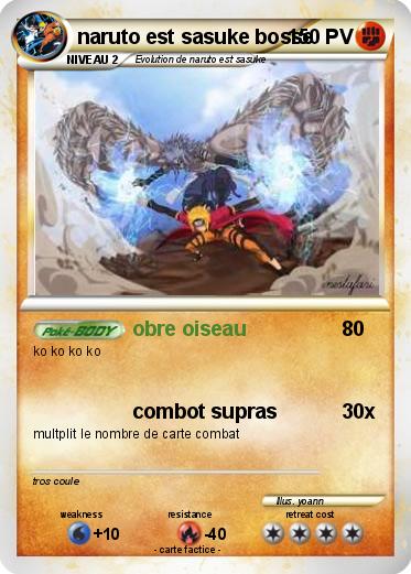 Pokemon naruto est sasuke bosse