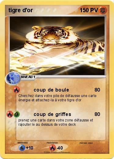 Pokemon tigre d'or