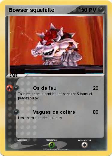 Pokemon Bowser squelette
