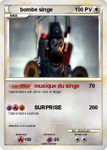 Pokemon bombe singe
