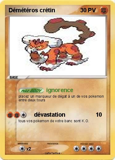Pokemon Démétéros crétin