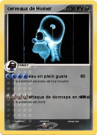 Pokemon cerveaux de Homer 