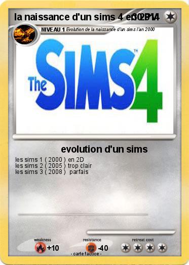 Pokemon la naissance d'un sims 4 en 2014