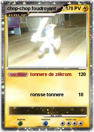 Pokemon chop-chop foudroyant