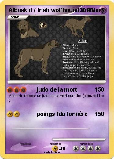 Pokemon Albuskiri ( irish wolfhound brother )