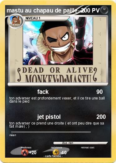 Pokemon mastu au chapau de paille