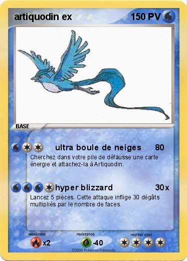 Pokemon artiquodin ex