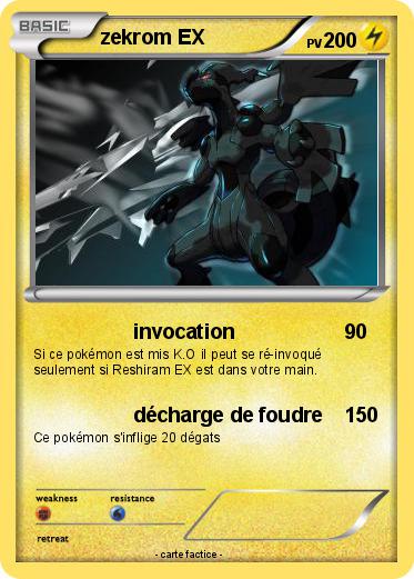 Pokemon zekrom EX