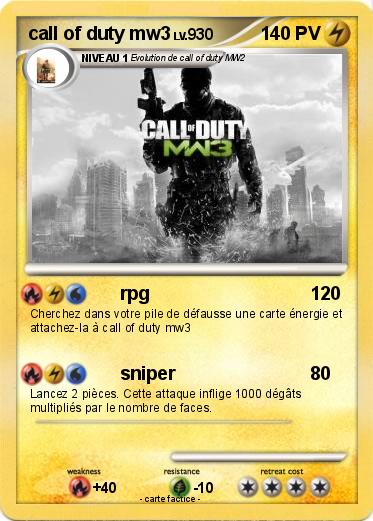 Pokemon call of duty mw3