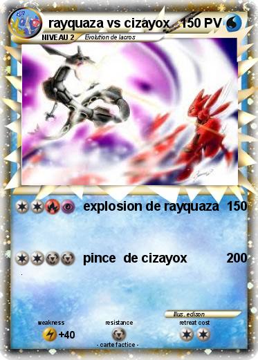 Pokemon rayquaza vs cizayox