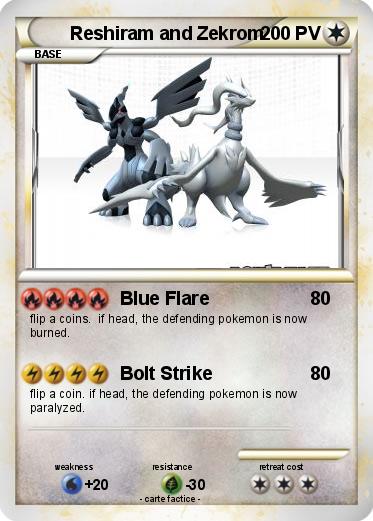 Pokemon Reshiram and Zekrom
