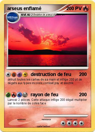 Pokemon arseus enflamé
