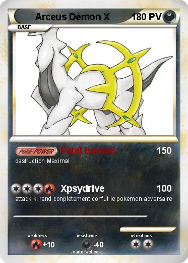 Pokemon Arceus Démon X