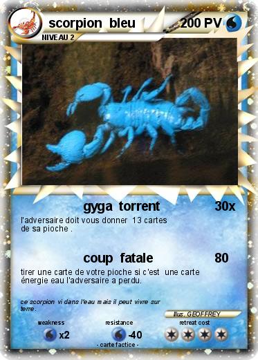 Pokemon scorpion  bleu
