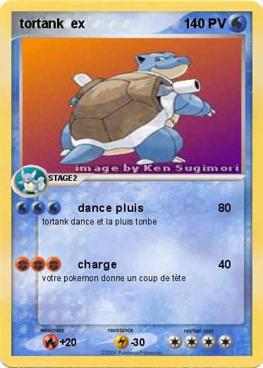 Pokemon tortank  ex