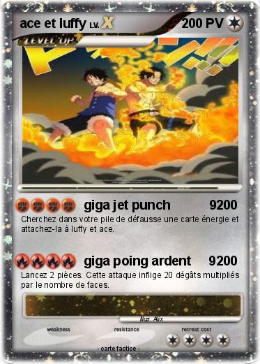 Pokemon ace et luffy