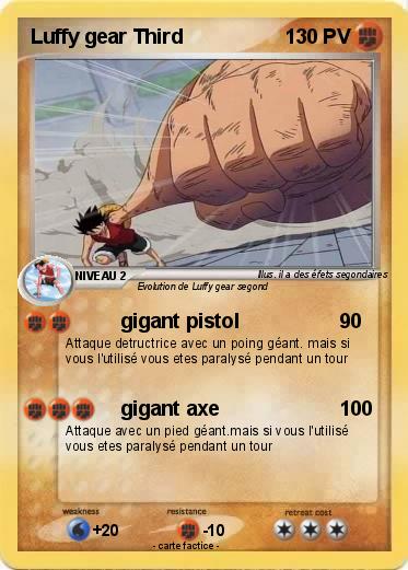 Pokemon Luffy gear Third