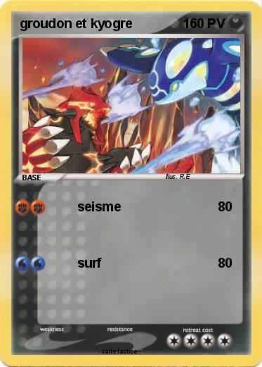 Pokemon groudon et kyogre