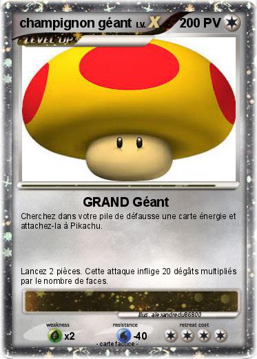 Pokemon champignon géant