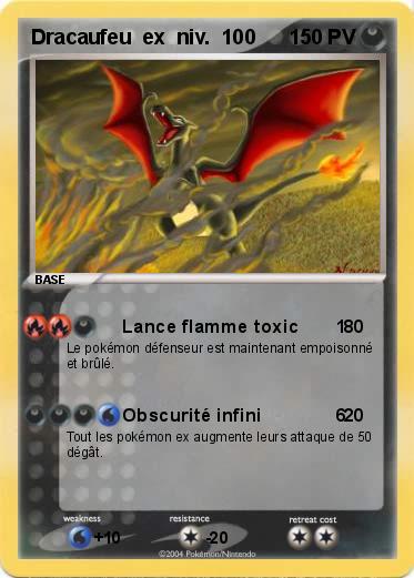 Pokemon Dracaufeu  ex  niv.  100     