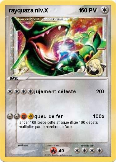 Pokemon rayquaza niv.X                   1        