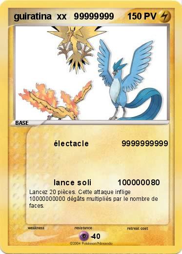 Pokemon guiratina  xx   99999999              
