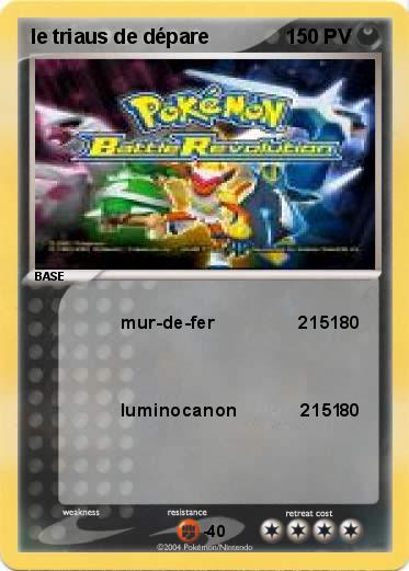 Pokemon le triaus de dépare                