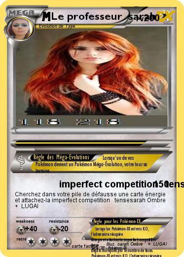 Pokemon Le professeur  sarah