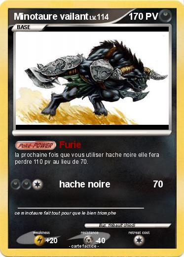 Pokemon Minotaure vailant