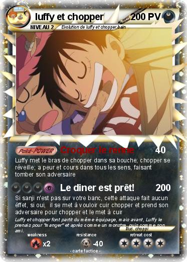 Pokemon luffy et chopper
