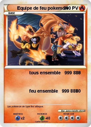 Pokemon Equipe de feu pokemon