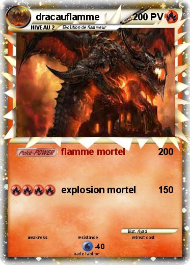 Pokemon dracauflamme