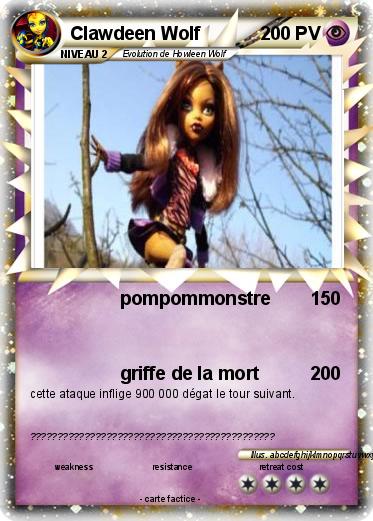 Pokemon Clawdeen Wolf