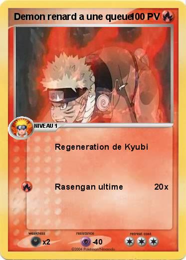 Pokemon Demon renard a une queue