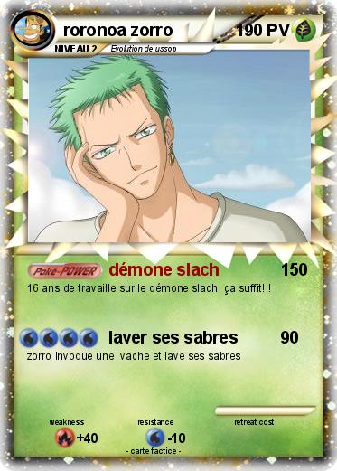 Pokemon roronoa zorro