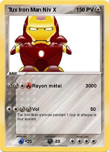 Pokemon Tux Iron Man Niv X