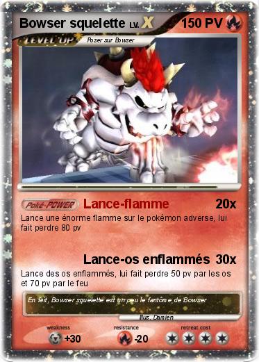Pokemon Bowser squelette