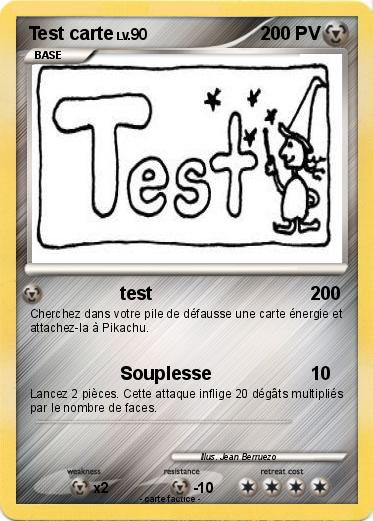 Pokemon Test carte