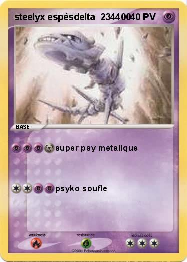 Pokemon steelyx espèsdelta  234400
