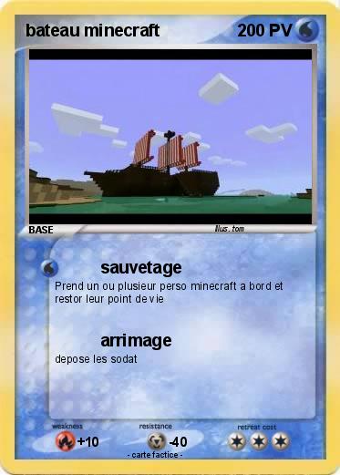 Pokemon bateau minecraft